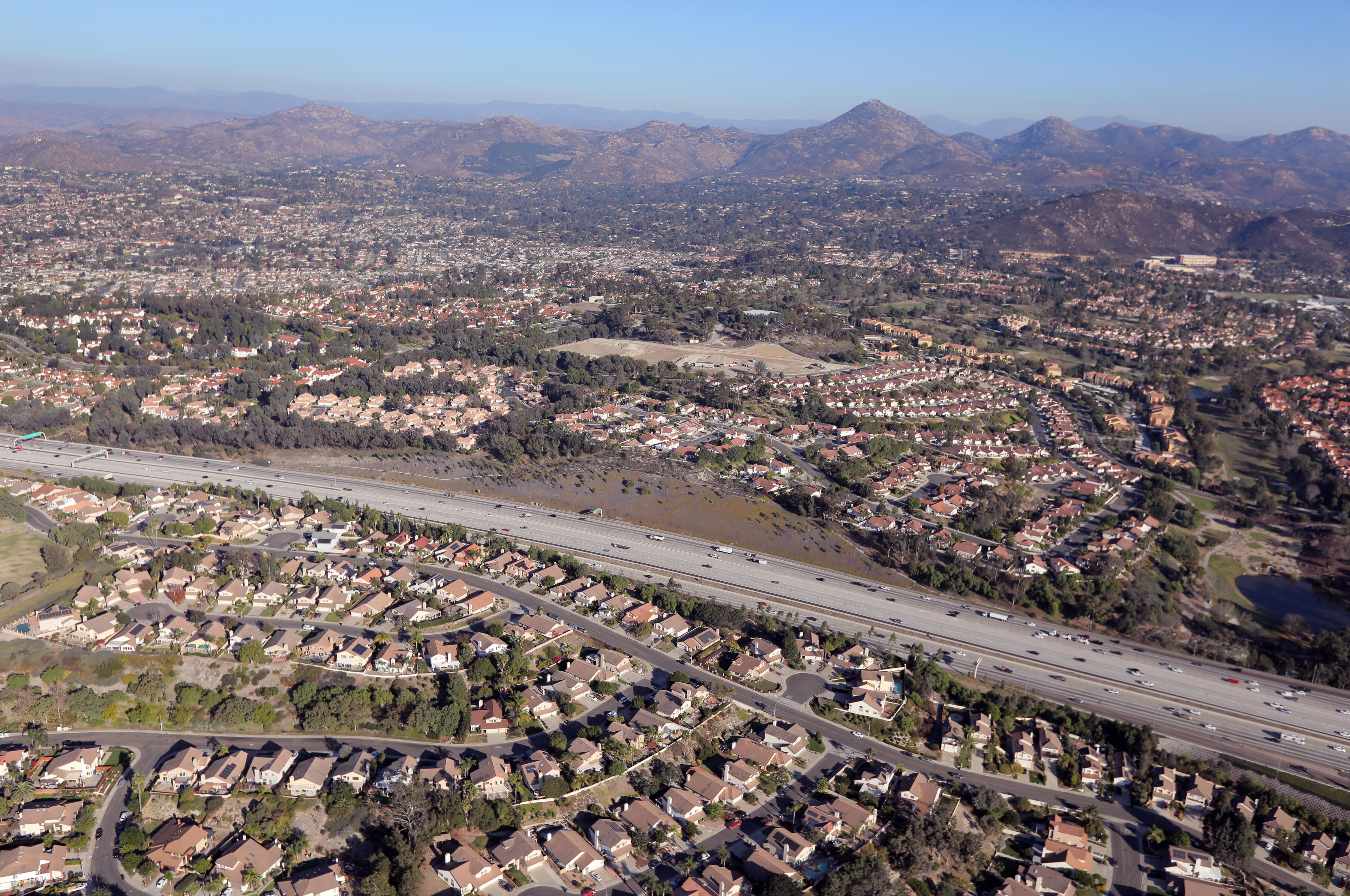 Aerial view of San Diego County
